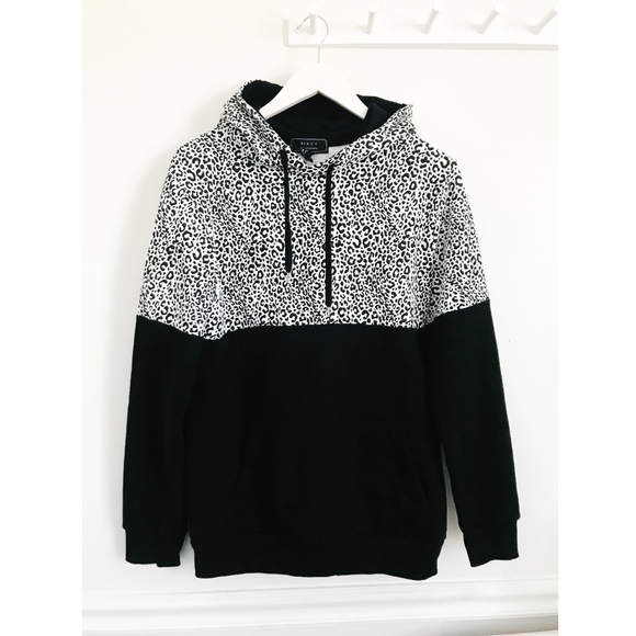 mens leopard print hoodie
